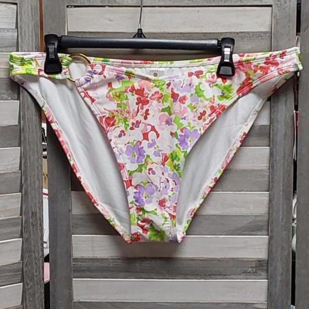 Women's Side Ring High Leg Cheeky Bikini Bottom | Shade & Shore | X Large (16)